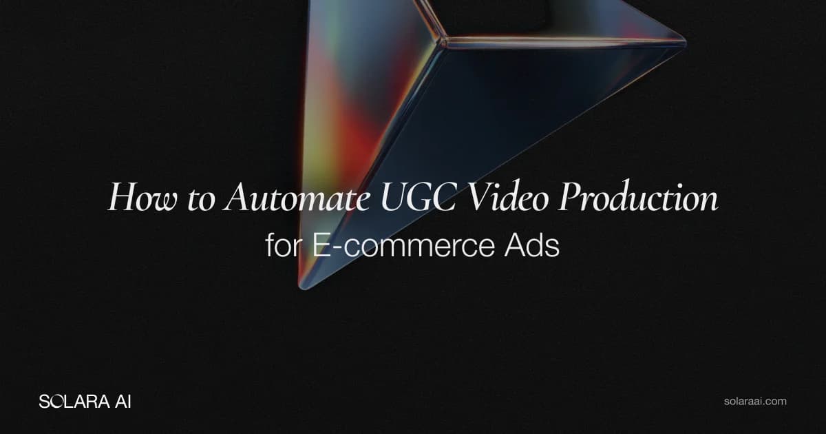 How to Automate UGC Video Production for Ads