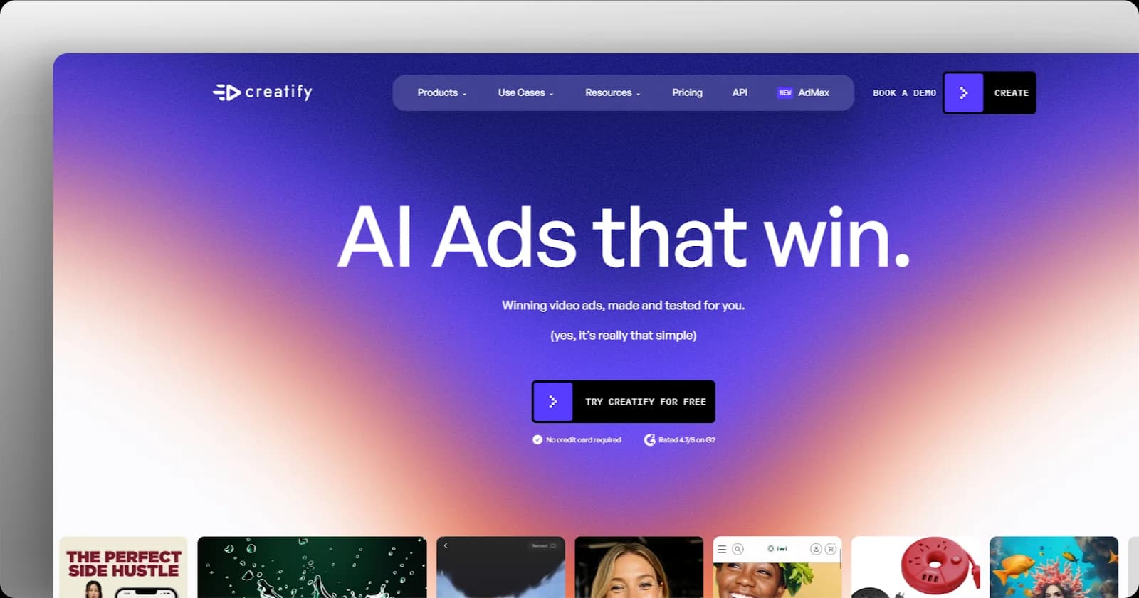 creatify-homepage