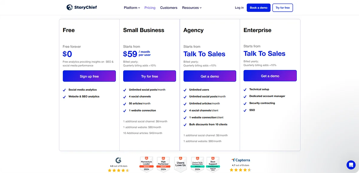 storychief-pricing