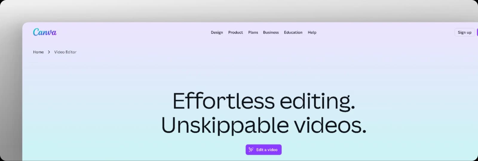 Canva Video Editor