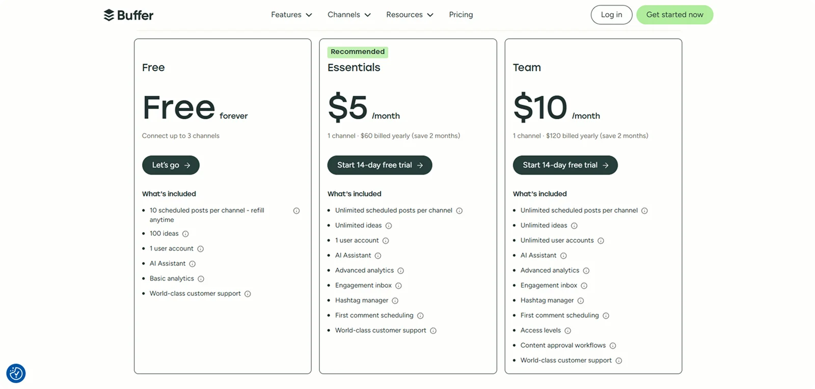 buffer-pricing