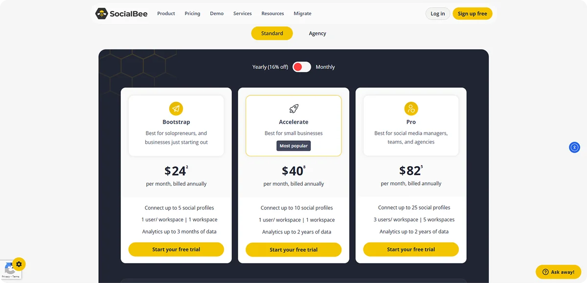 socialbee-pricing