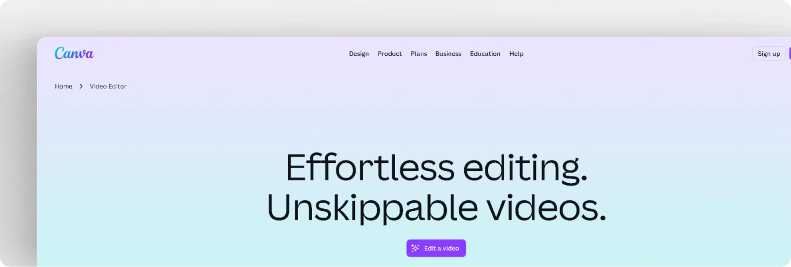 Canva Video Editor