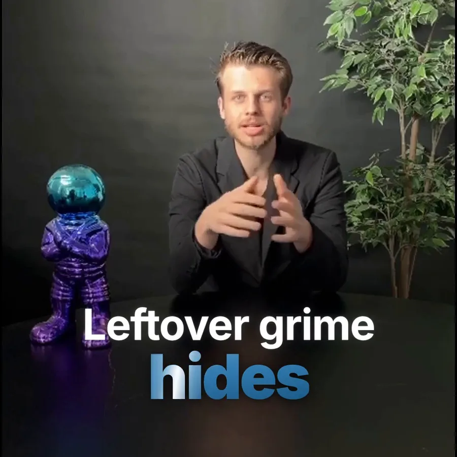 The same take finished by Solara, with animated captions