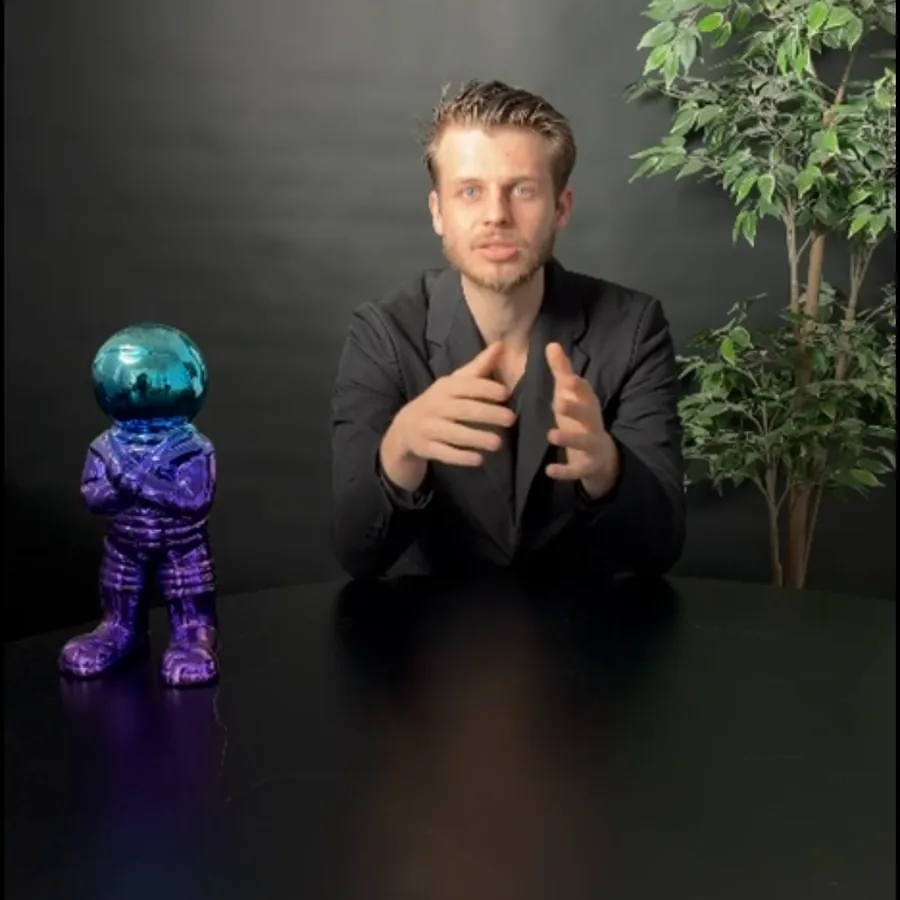 The same take as filmed on a phone, before editing